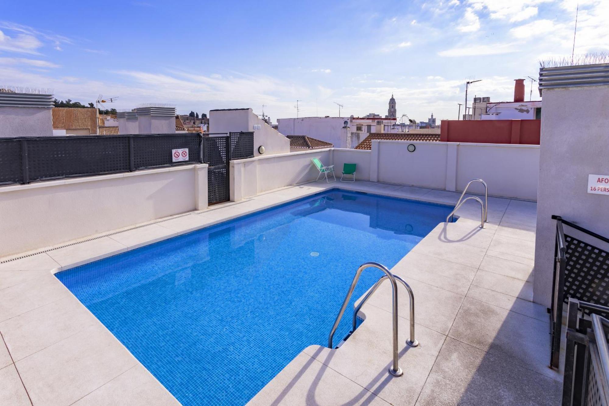 -Malagasunapts-City Centre Terrace Pool Parking Málaga Exterior foto